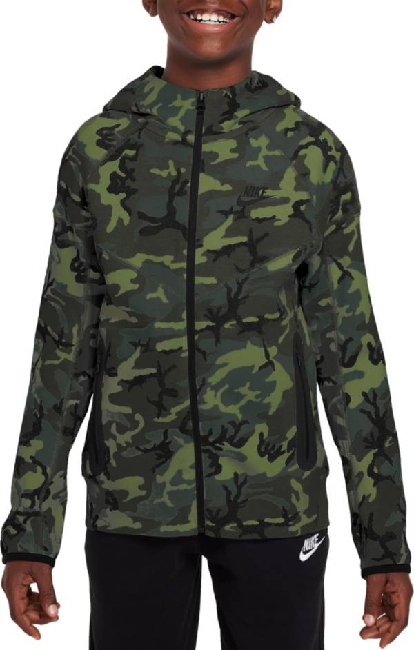 Nike Tech Fleece Older Kids' (Boys') Camo Full-Zip Hoodie. Nike CA