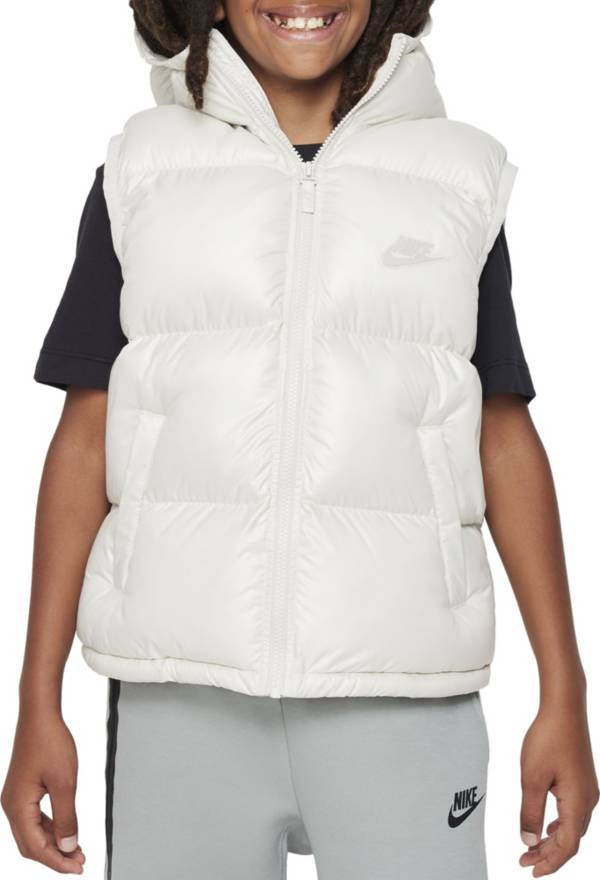 Nike Kids\' Sportswear Therma-FIT Repel Heavyweight Synthetic Fill EasyOn  Hooded Vest | Dick\'s Sporting Goods | Steppwesten