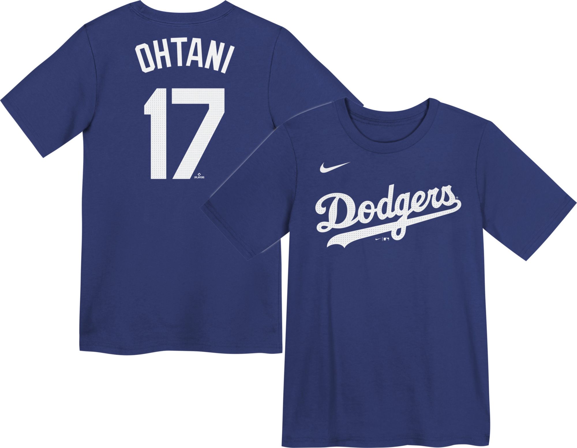 Nike Little Kids' 4-7 Los Angeles Dodgers Shohei Ohtani #17 Blue T-Shirt