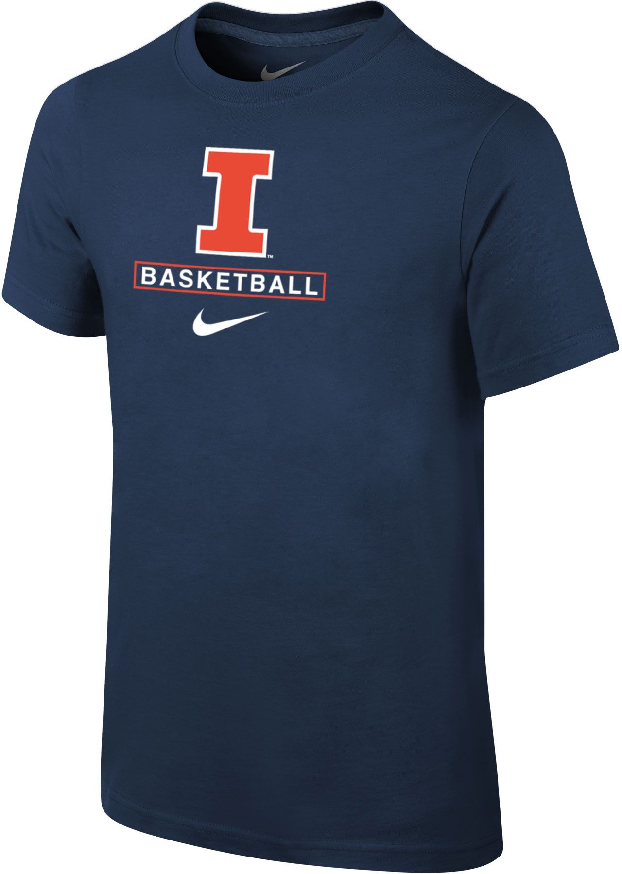 Nike Youth Illinois Fighting Illini Blue Basketball Core Cotton T-Shirt
