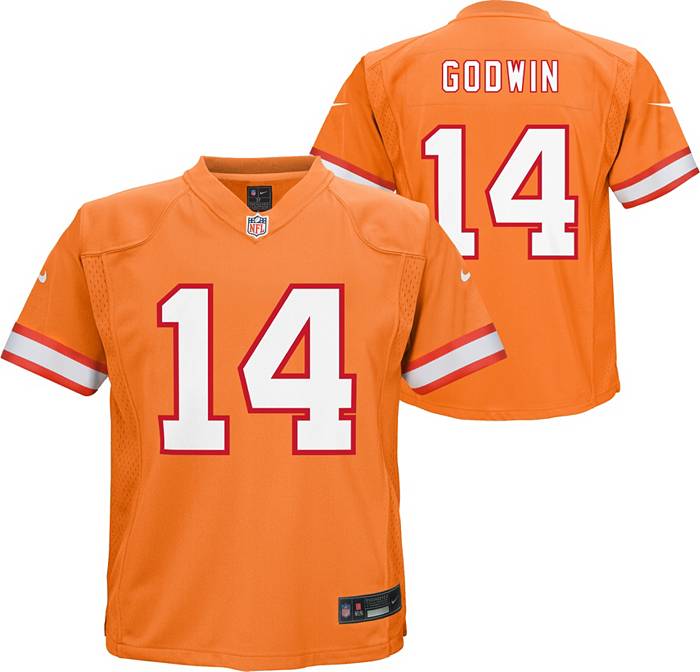 Nike Little Kids' Tampa Bay Buccaneers Chris Godwin #14 Alternate Orange  Game Jersey