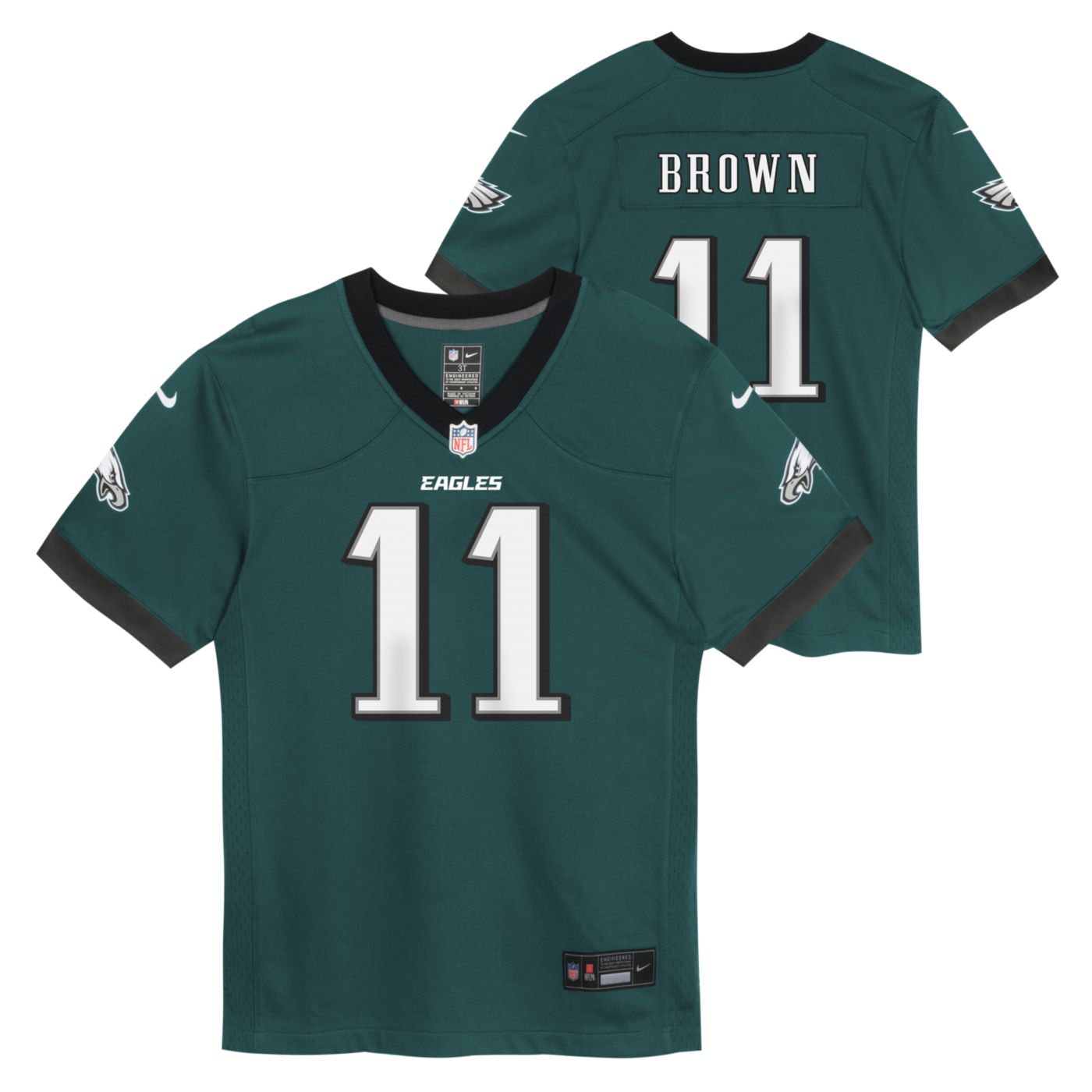 Philadelphia Eagles deals AJ Brown Stitched Baseball Jersey