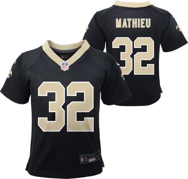 Youth Nike Tyrann Mathieu White New Orleans Saints Game Jersey Size: Small