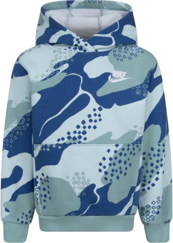 Blue camo best sale nike hoodie