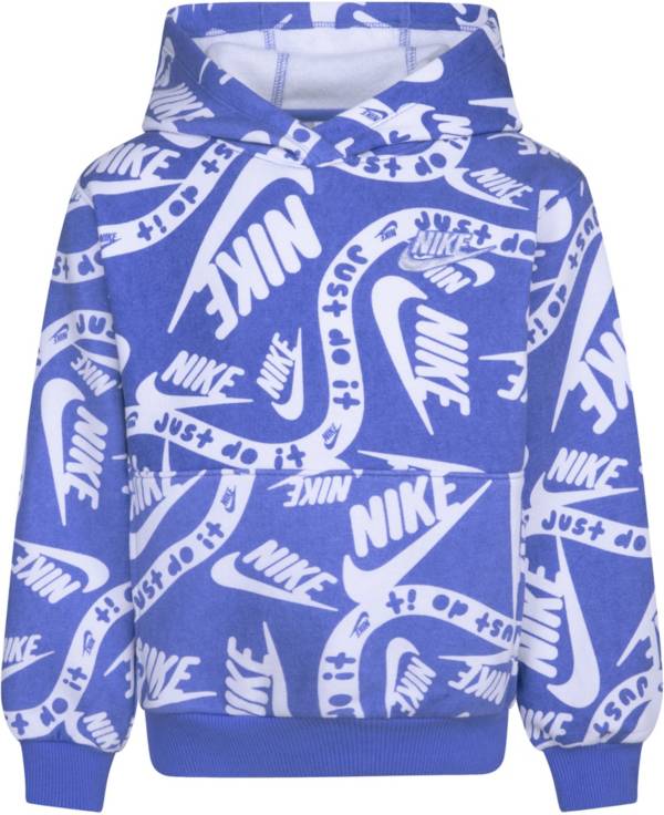 Blue nike just do it online hoodie