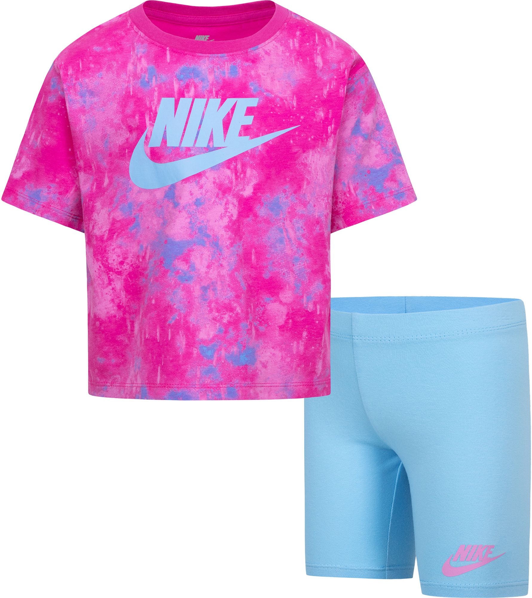 Nike Little Girls' Boxy Tee and Bike Shorts