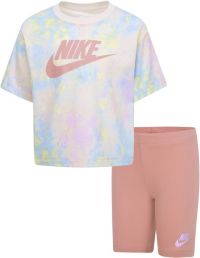 Nike Little Girls' Boxy Tee and Bike Shorts