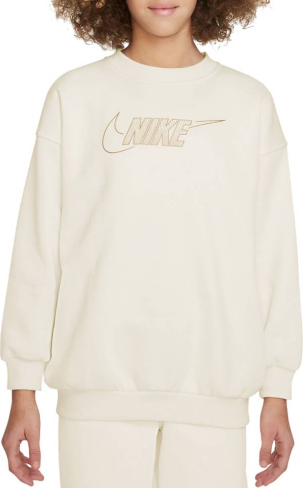 Nike Girls' Sportswear Club Fleece Crewneck Sweatshirt