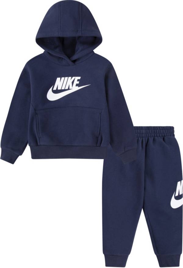 Nike Kids' Club Pullover Hoodie & Joggers Set, Stadium Green, 2-3