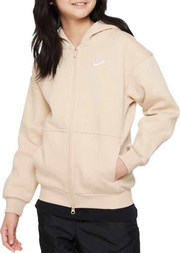 Nike Sportswear Club Fleece Older Kids' (Girls') Oversized Full-Zip Hoodie