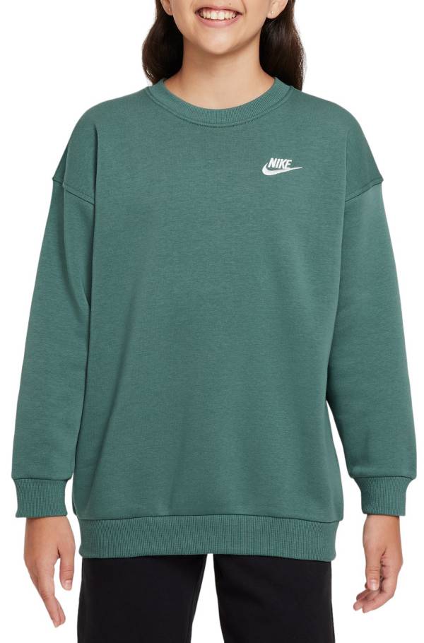 NIKE Girls' Nike Sportswear Icon Fleece Oversized Sweatshirt