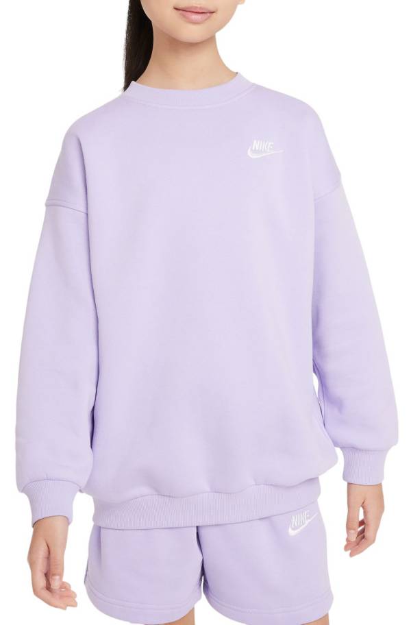 Nike Girls' Sportswear Club Fleece Oversized Sweatshirt | Dick's Sporting Goods