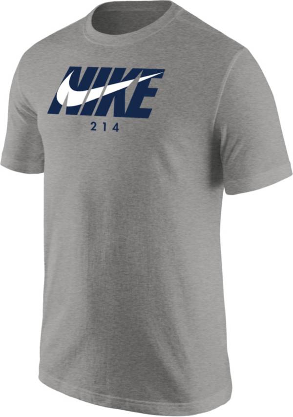 Nike Men's Dallas 214 Grey T-Shirt, Medium, Gray