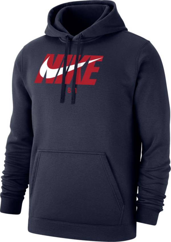 Men's Nike Navy Houston Texans City Code Club Fleece Pullover Hoodie Size: Large