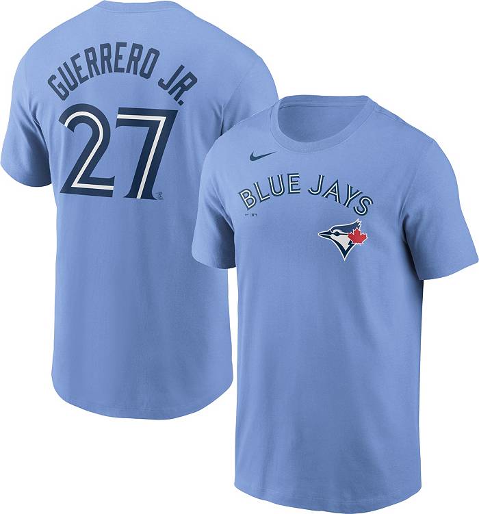 Nike Men's Toronto Blue Jays Vladimir Guerrero Jr. #27 Blue T-Shirt