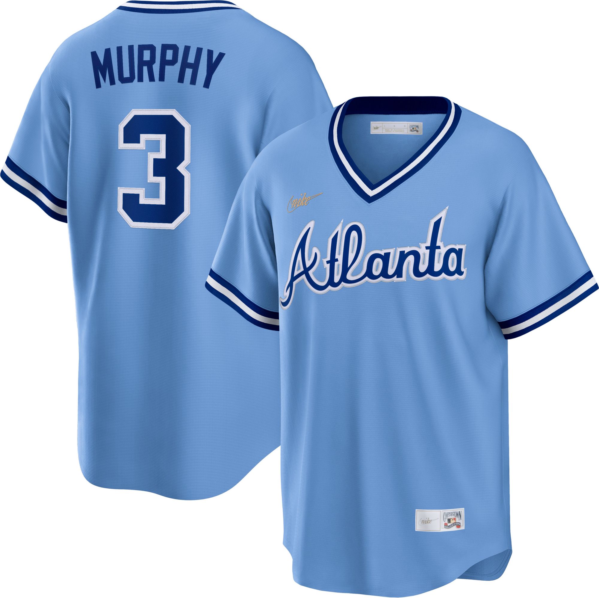 No3 Dale Murphy Grey Road Women's Stitched Jersey