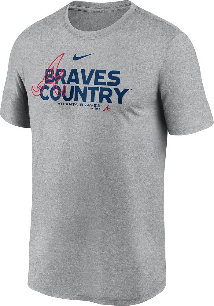 Nike / Men's Atlanta Braves Navy Legend Issue Long Sleeve T-Shirt