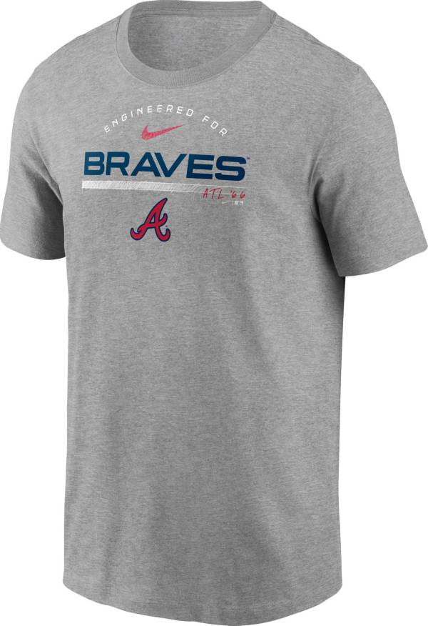 Nike Men's Atlanta Braves Gray Team Engineered T-Shirt product image