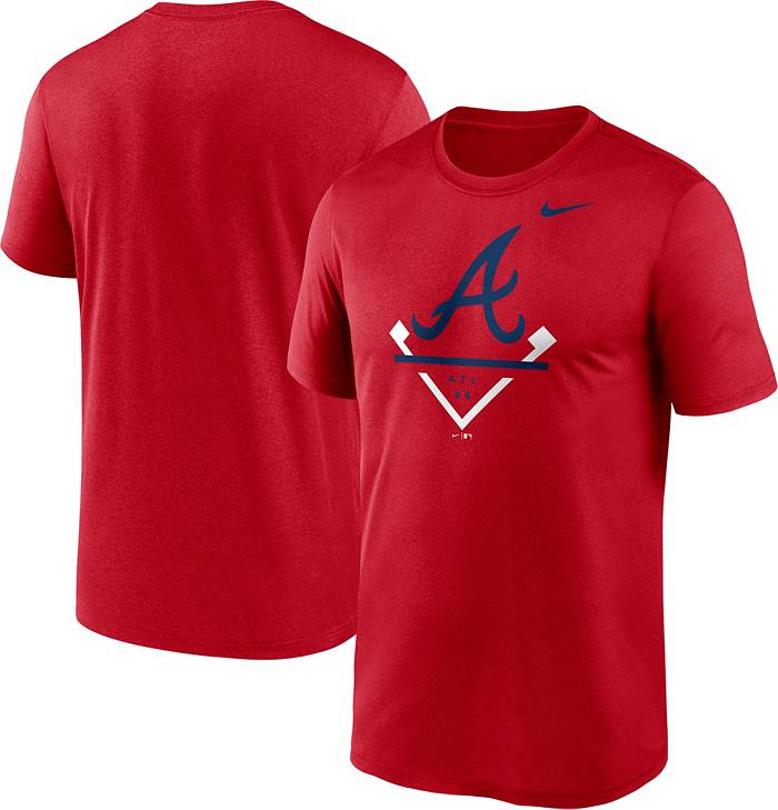 Atlanta Braves Nike MLB Authentic Short Sleeve Shirt Men's Red New