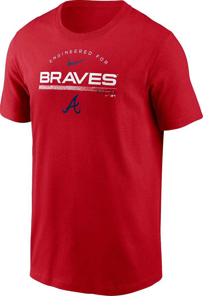 Nike / Men's Replica Atlanta Braves Ozzie Albies #1 Red Cool Base