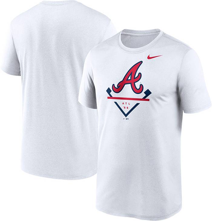 Nike Men's Atlanta Braves White Icon Legend Performance T-Shirt