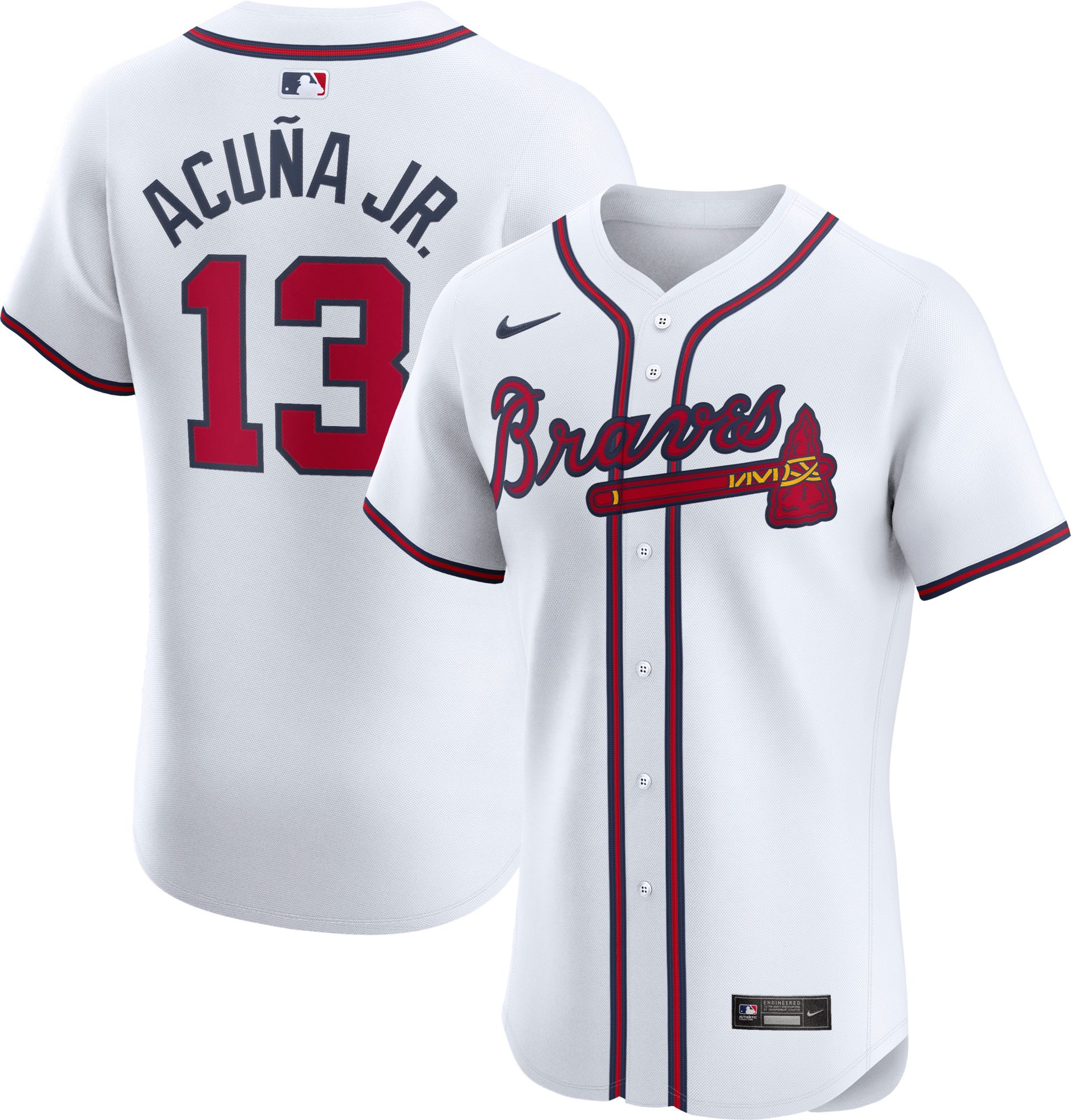 Atlanta Braves Nike Jersey Ronald Acuna Jr. Red-White Split