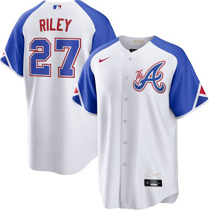 Nike Men's Atlanta Braves 2023 City Connect Austin Riley #27 Cool Base  Jersey