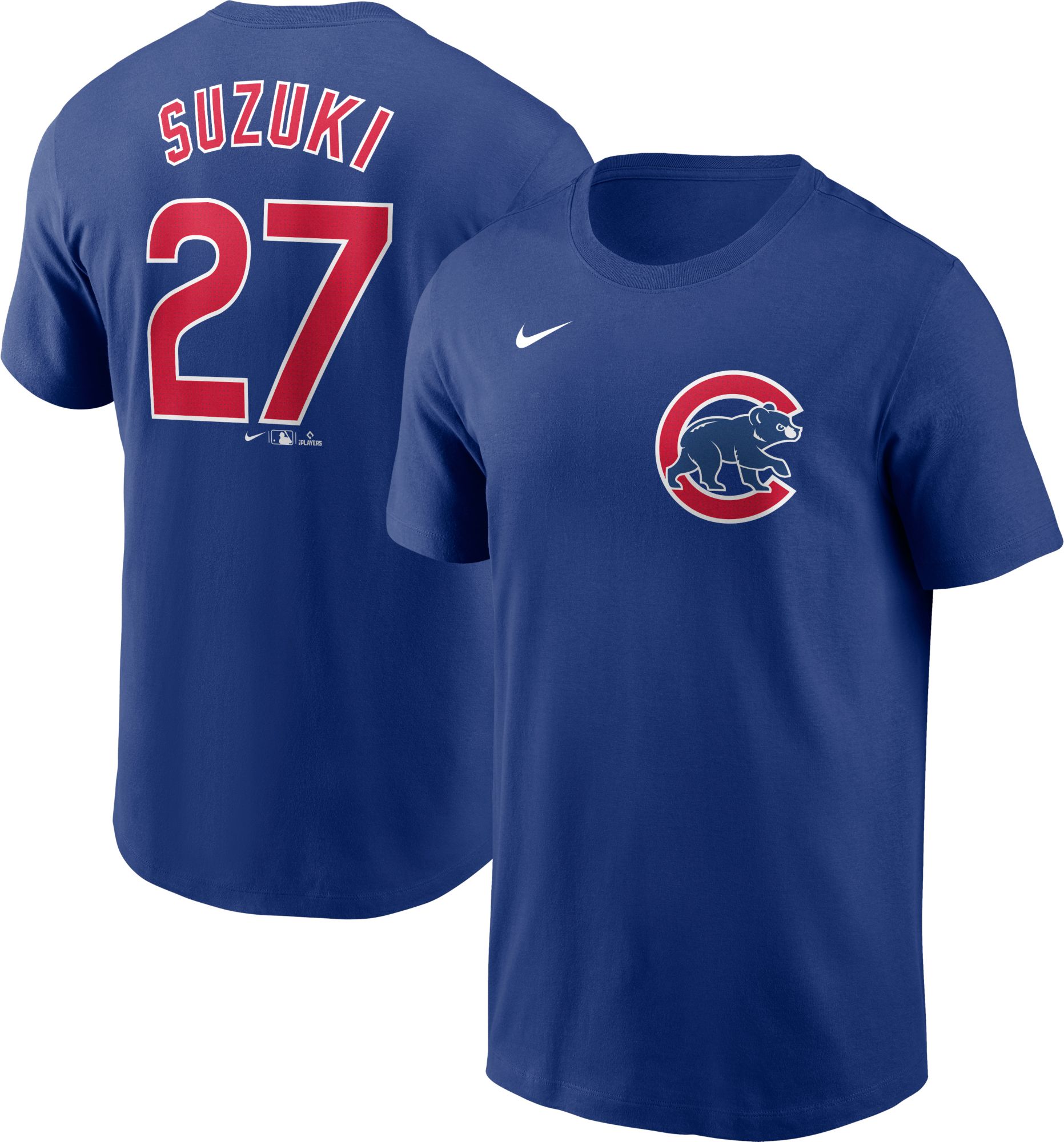 Nike Men's Chicago Cubs Seiya Suzuki #27 Blue T-Shirt product image