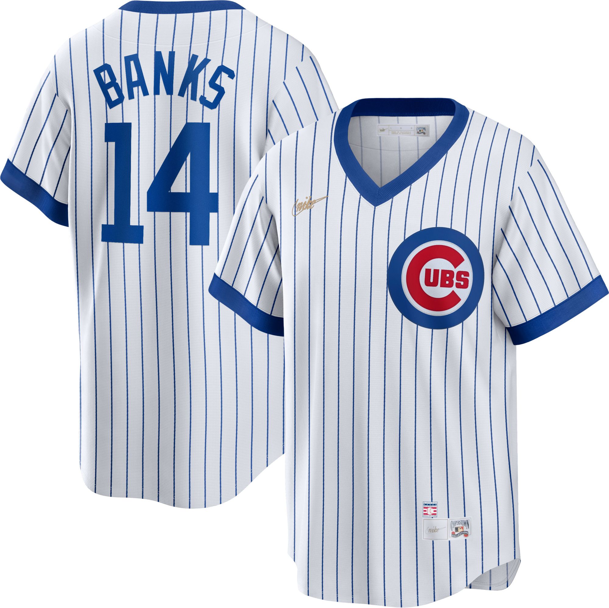 Cubs No14 Ernie Banks Blue Alternate 2016 World Series Champions Stitched Youth Jersey