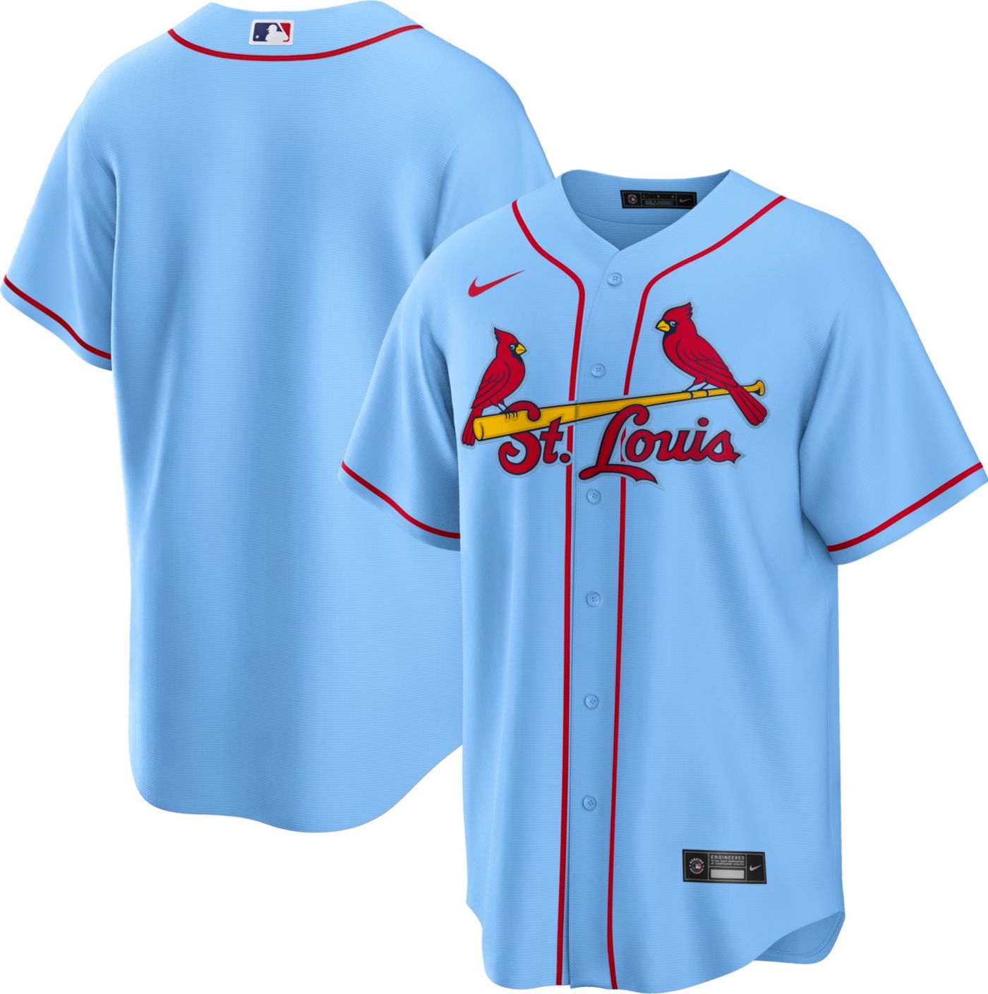 Nike Men s Replica St. Louis Cardinals Blank Blue Cool Base Jersey Dick s Sporting Goods