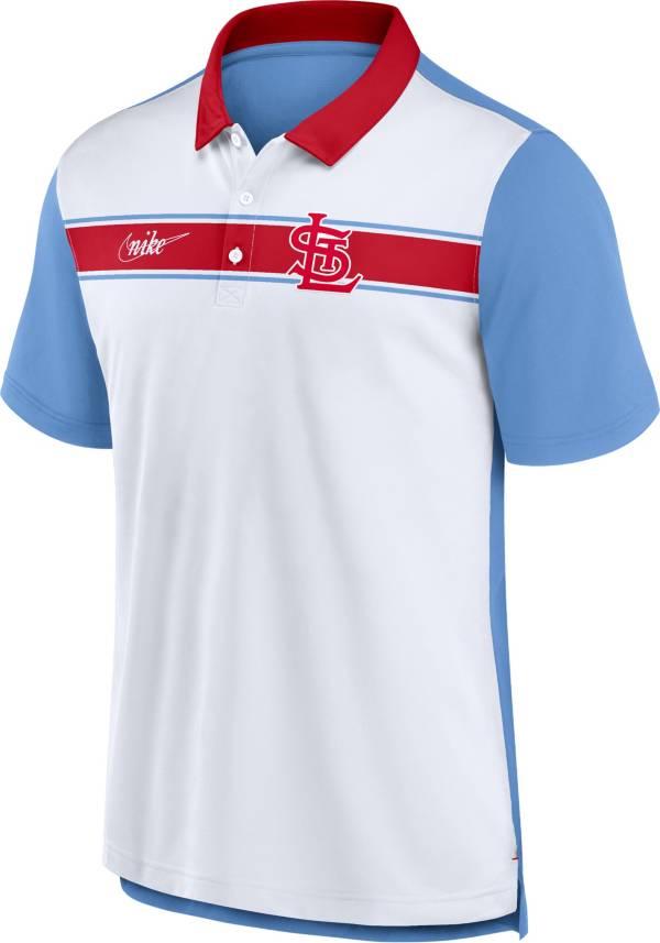 Nike Men's St. Louis Cardinals Blue Cooperstown Rewind Polo product image