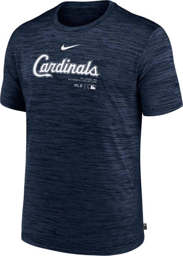 Nike Men's St. Louis Cardinals Navy Authentic Collection Velocity T-Shirt