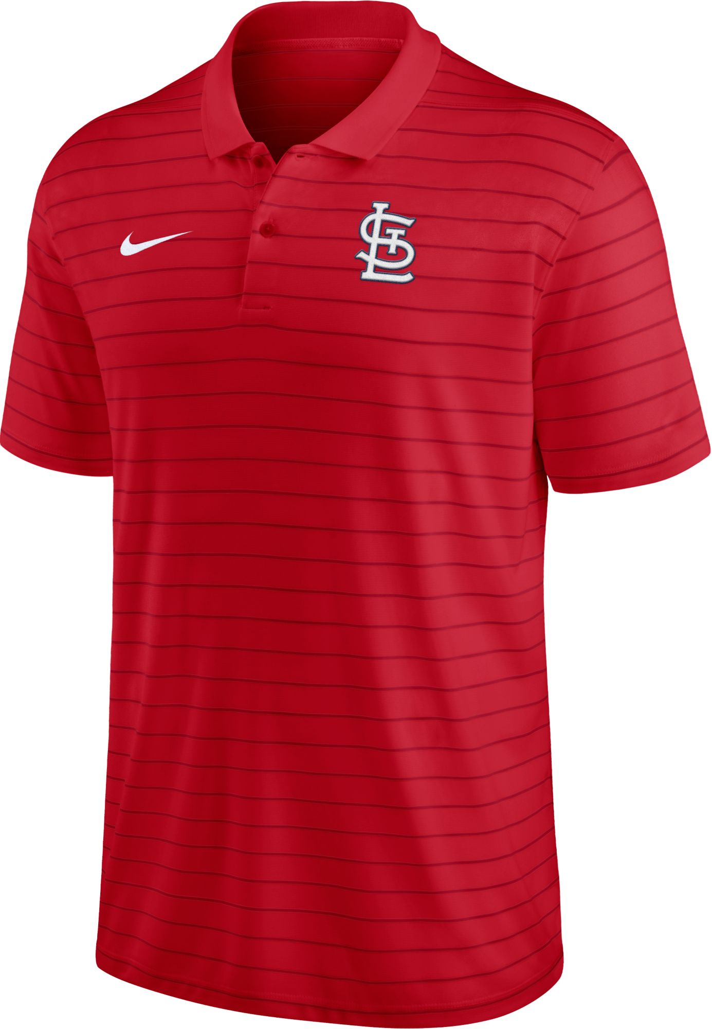 Nike Men's St. Louis Cardinals Red Authentic Collection  Stripe Polo