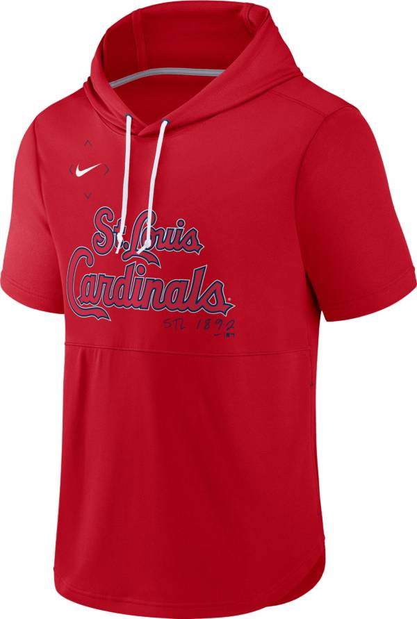 Nike Men's St. Louis Cardinals Red Springer Short Sleeve Hoodie product image