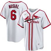 Stan Musial #6 St Louis Cardinals Black Mitchell & Ness Cooperstown  Authentic Collection SIZE 44 | SidelineSwap