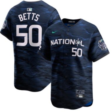 sorry, Nike Men's Los Angeles Dodgers 2023 All-Star Game Mookie Betts #50 Blue Cool Base Jersey is currently out of stock