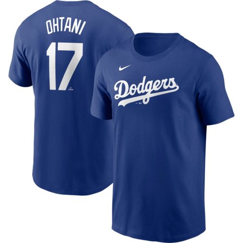 Nike Dodgers ユニフォーム Ohtani 17 Nike Men's Los Angeles Dodgers Shohei Ohtani #17 Blue Home T-Shirt