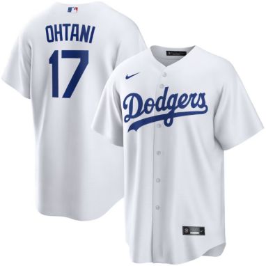 Nike Men's Los Angeles Dodgers Shohei Ohtani #17 White Cool Base