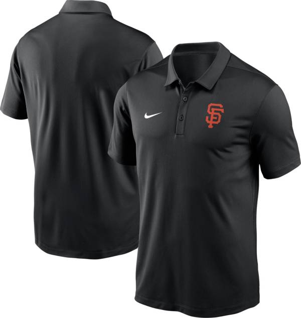 Nike Men's San Francisco Giants Black Logo Franchise Polo T-Shirt product image