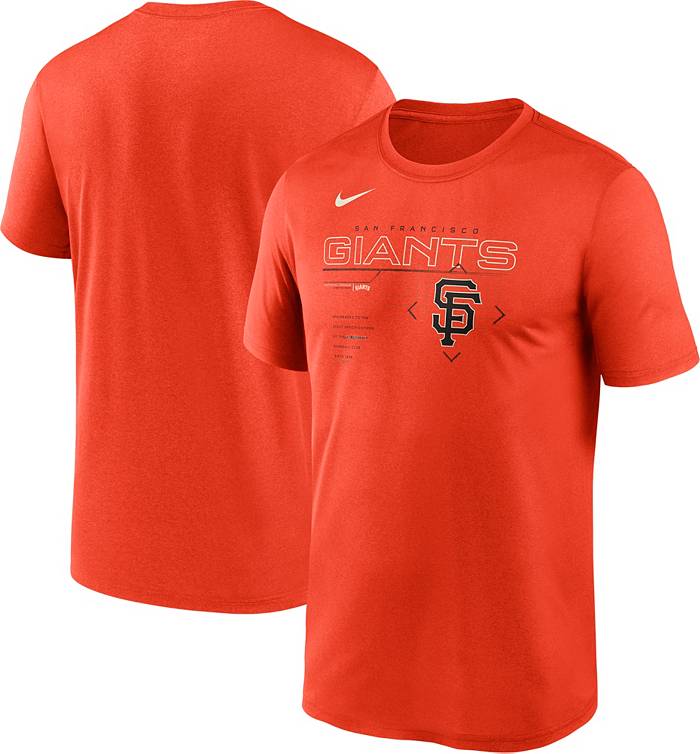 Nike Men's San Francisco Giants Orange Legend Game T-Shirt