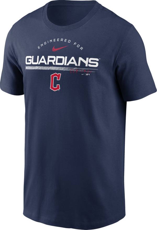 Nike Men's Cleveland Guardians Navy Team Engineered T-Shirt product image