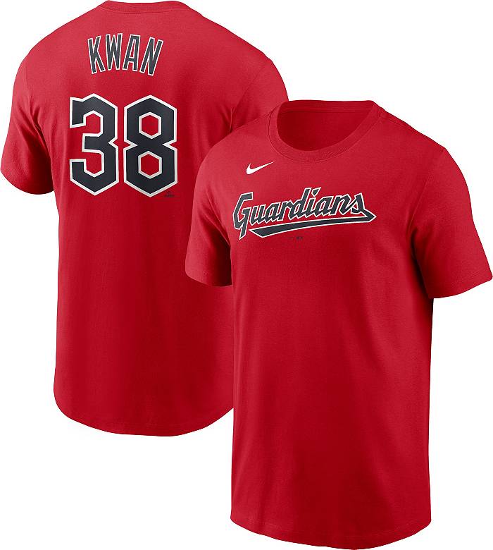 Nike Men's Cleveland Guardians Steven Kwan #38 Red T-Shirt