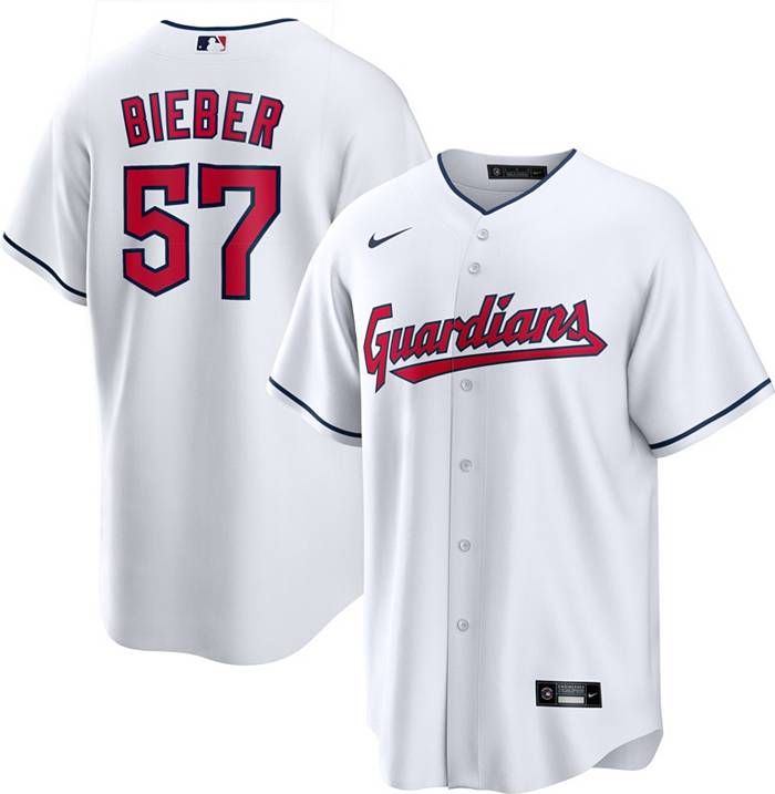 Shop Shane Bieber Cleveland Indians Signed Gray Nike Jersey Size