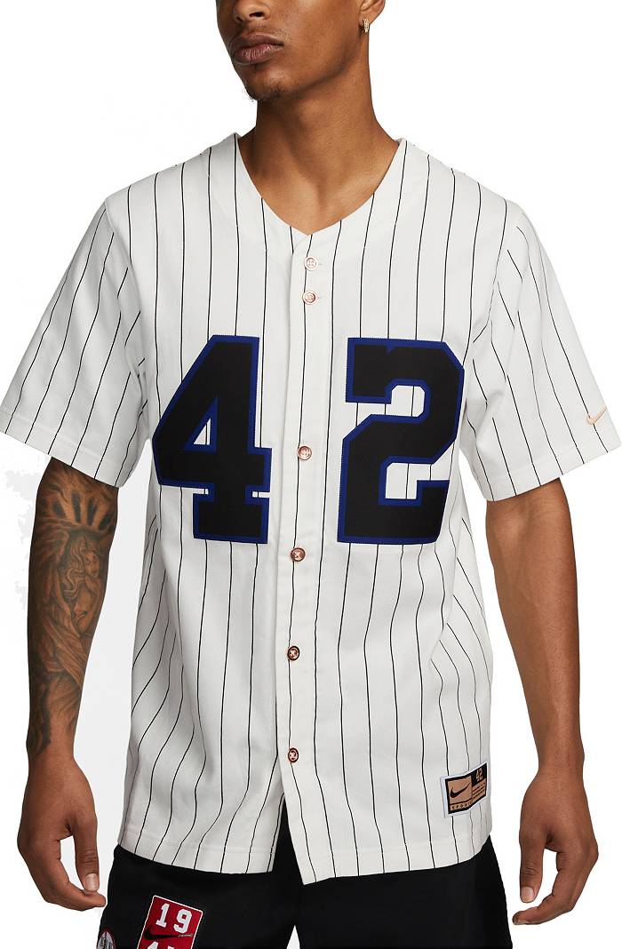 Nike Men's New York Yankees Jackie Robinson #42 Gray Cool Base Jersey