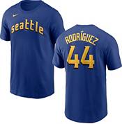 Men's Nike Julio Rodriguez Heather Gray Seattle Mariners Name & Number T-Shirt Size: Extra Large