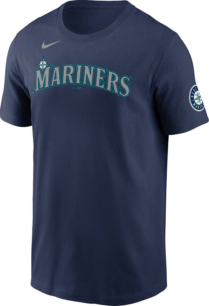 Seattle Mariners J.P. Crawford Men's Premium T-Shirt - Tri Navy - Seattle | 500 Level Major League Baseball Players Association (MLBPA)