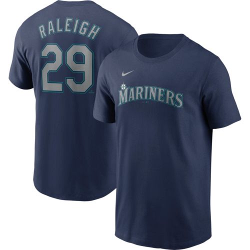 Nike Adult Seattle Mariners Logan Gilbert #36 Navy T-Shirt