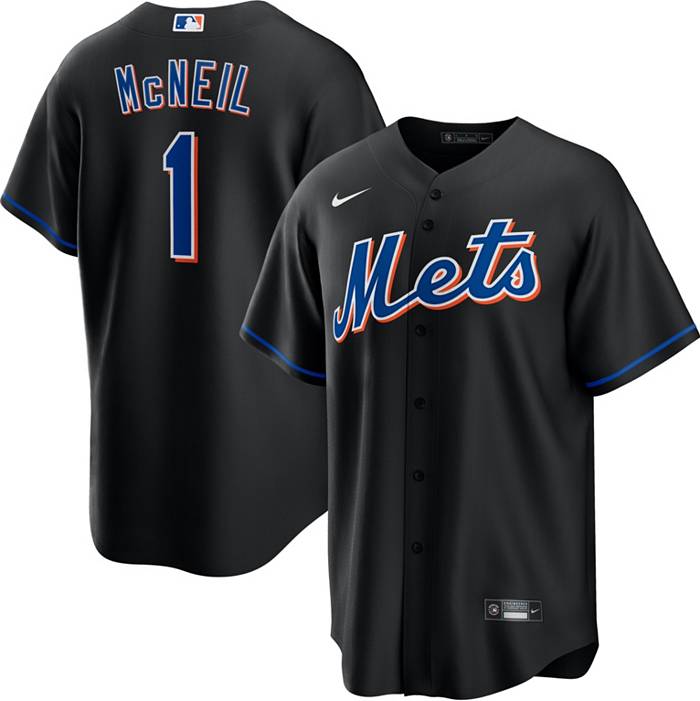 Nike Men's New York Mets Jeff McNeil #1 Black Cool Base Alternate