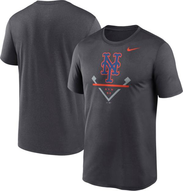 Nike Men's New York Mets Gray Icon Legend Performance T-Shirt product image