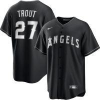 Men's Los Angeles Angels Nike Black Authentic Collection Travel